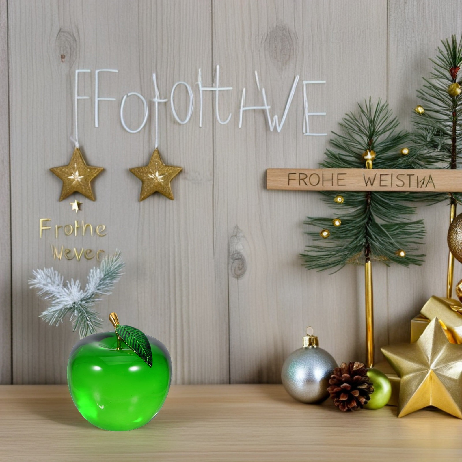 Apple Decoration Small Realist - Paper Weight Crystal review and price